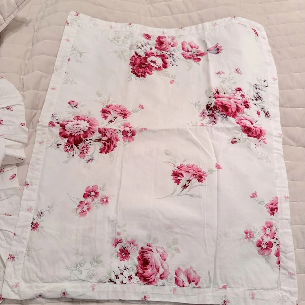 Rachel Ashwell Simply Shabby Chic  Rose White 2 Shame  100% Cotton